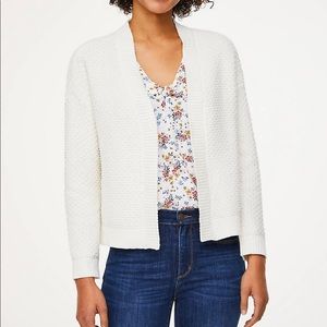 Loft Petite Chenille Flyaway Cardigan